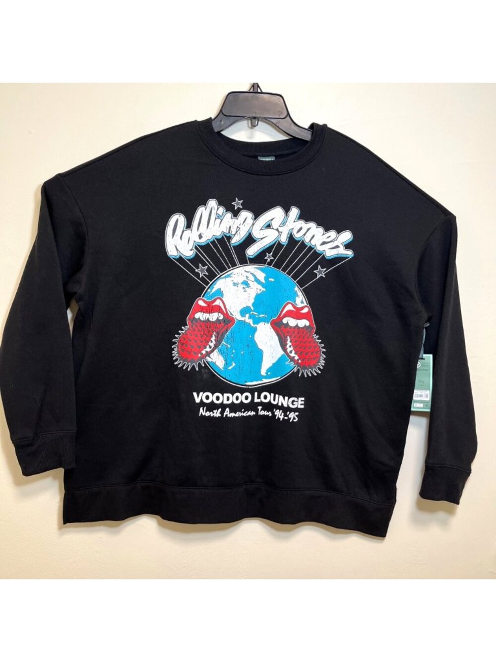 NWT Rolling Stone Voodoo Lounge Tour Long Sleeve Terra & Sky Wmn 0X-14W